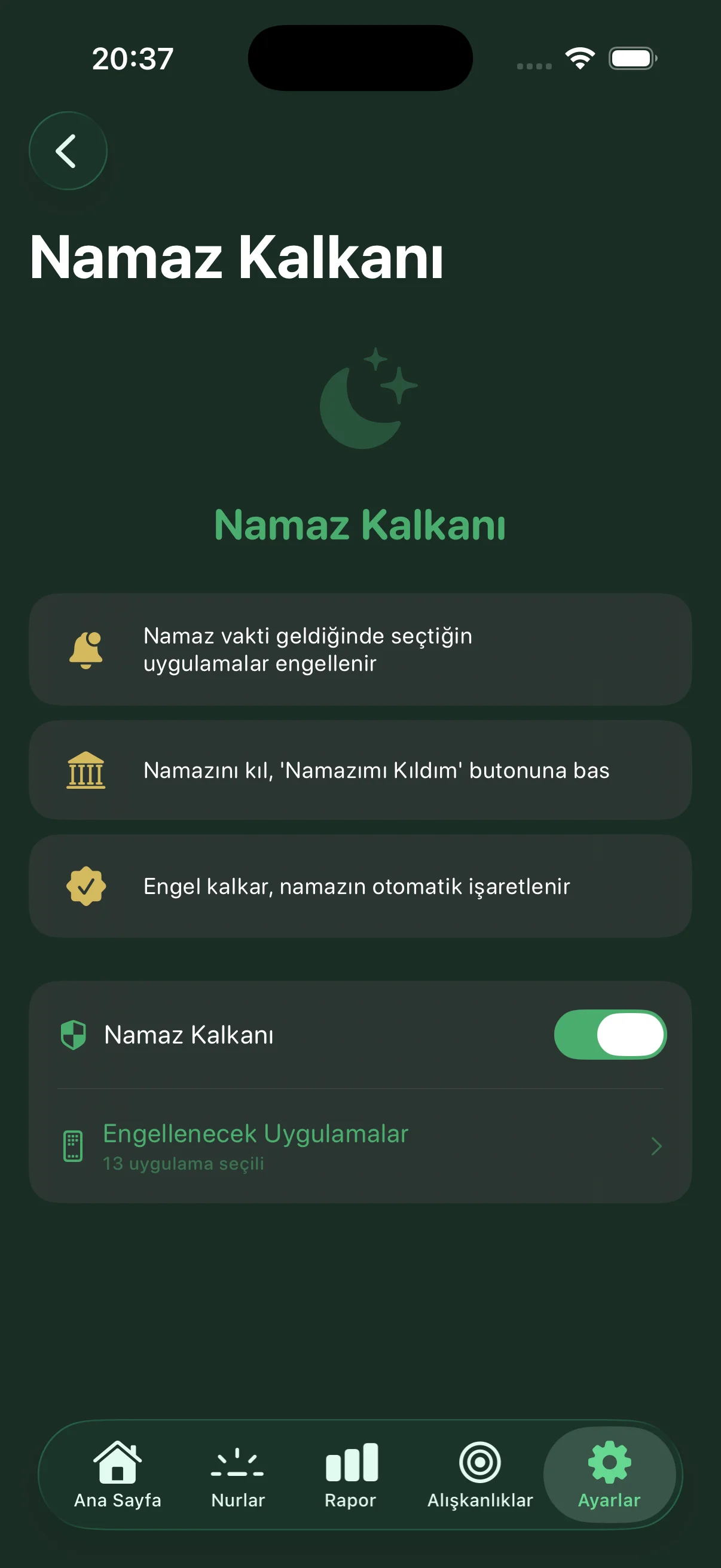Namaz Kalkanı